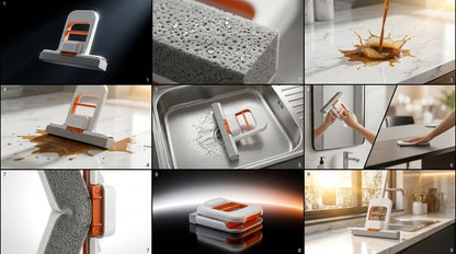 Wet & Dry Portable Cleaning Tool for Kitchen Countertops